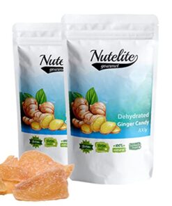 Nutelite Dehydrated Ginger Candy - Pack of 2 (100g each)