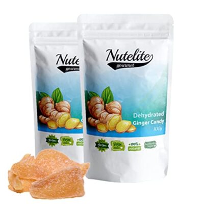 Nutelite Dehydrated Ginger Candy - Pack of 2 (100g each)