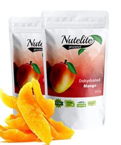 Nutelite Dehydrated Mango Slices - Pack of 2 (100g each)