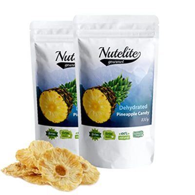 Nutelite Dehydrated Pineapple Slices - Pack of 2 (100g each)