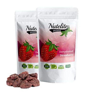 Nutelite Dehydrated Strawberries - Pack of 2 (100g each)
