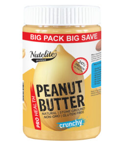 Nutelite Natural Peanut Butter (Pro Health) - Stone grounded - Crunchy - 900gm